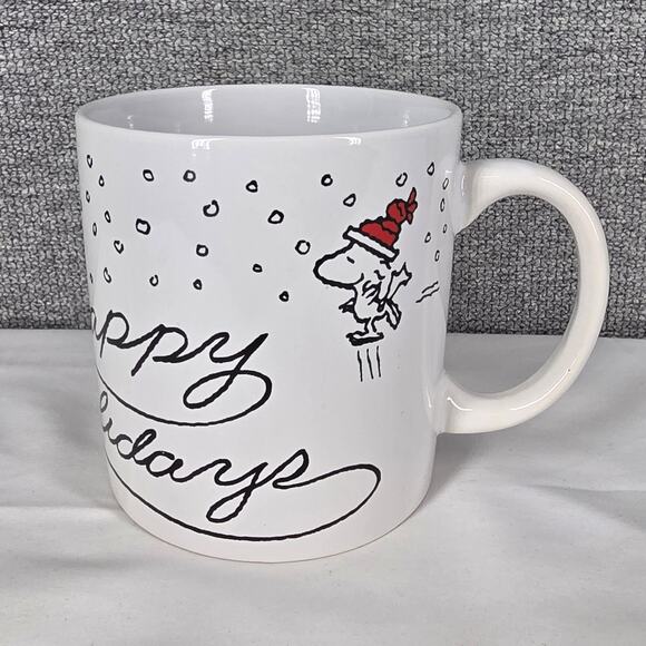 PEANUTS 2024 ZRIKE HAPPY HOLIDAYS CHRISTMAS MUG SNOOPY WOODSTOCK 20 OZ - Picture 2 of 10